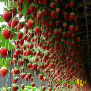 Клубника ампельная Анастасия купить по цене от 370р. в интернет-магазине «Посадика» с доставкой почтой в в Самаре и по всей России – [изображение №1].