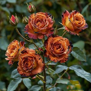 Роза плетистая Оранжевый Бриллиант купить по цене от 450р. в интернет-магазине «Посадика» с доставкой почтой в в Самаре и по всей России – [изображение №1].